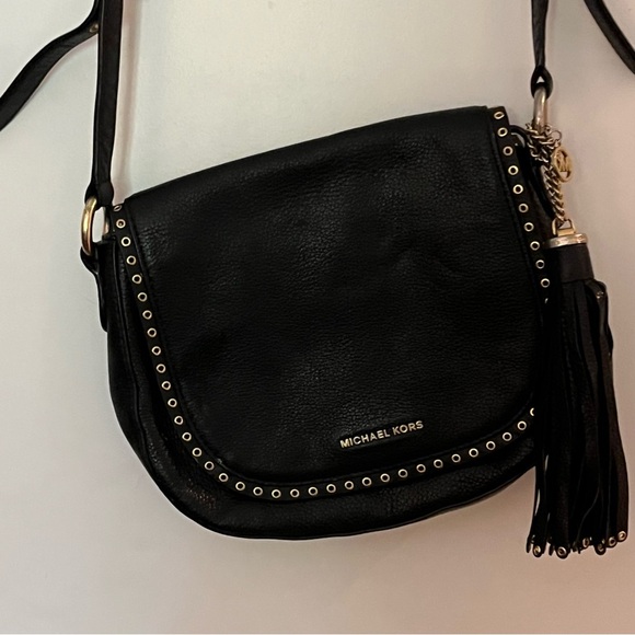 Michael Kors Brooklyn Leather Satchel Grommet 2-Way Bag - Picture 9 of 12